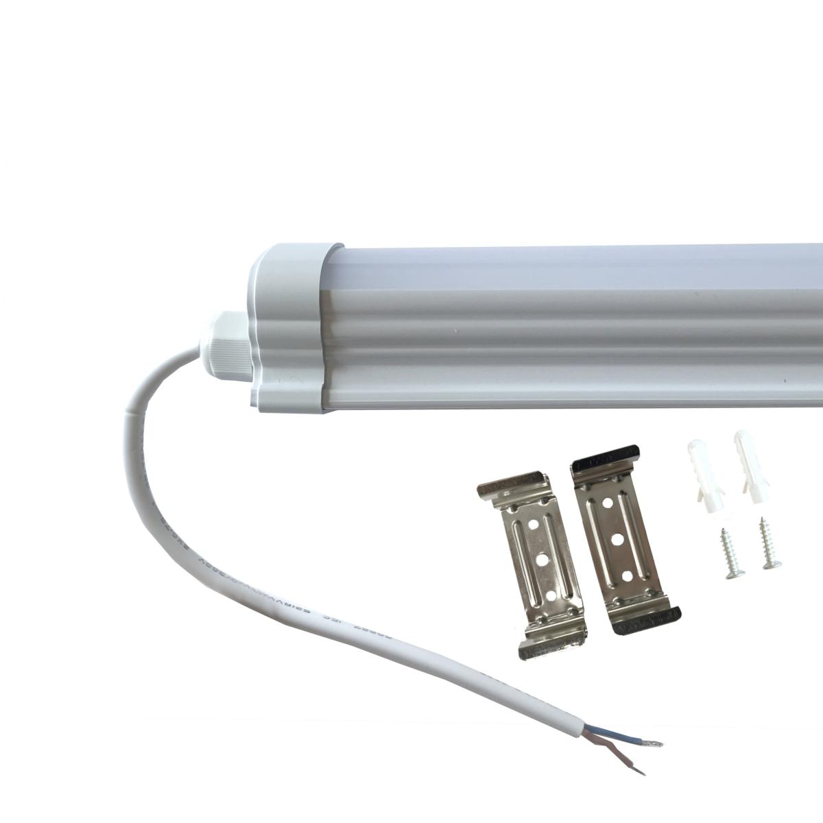 Réglette LED étanche 120cm 36W IP65 (Pack de 10)