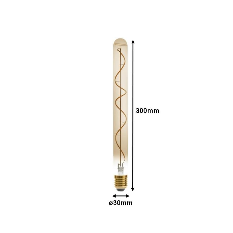 Ampoule LED E27 Filament 4W Tube T300 Vintage