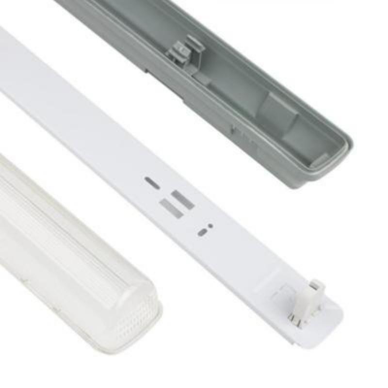 Kit de Réglette LED étanche + Tube Néon LED 60cm T8 10W