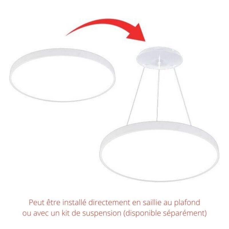 Plafonnier LED Blanc 18W 25cm