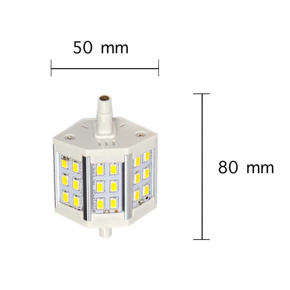 Ampoule LED R7S 78mm 6W 220V SMD5730 18LED 200°
