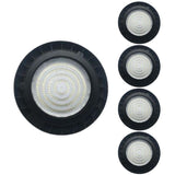 Pack de 5 - Suspension Industrielle LED HighBay UFO 100W IP65 90°