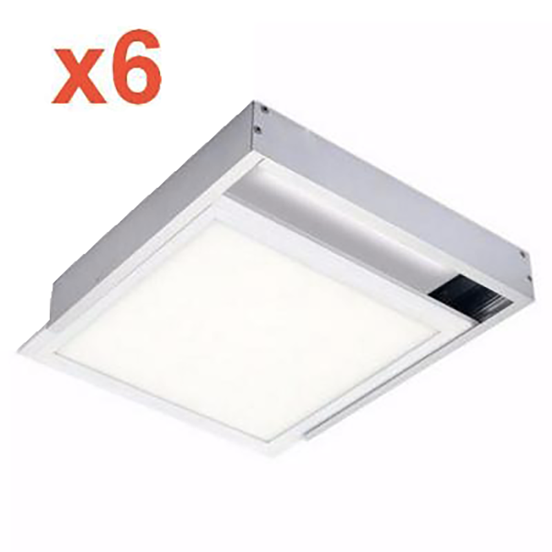 Kit Saillie ALU pour Panneau LED 60x60 Slim (Pack de 6)
