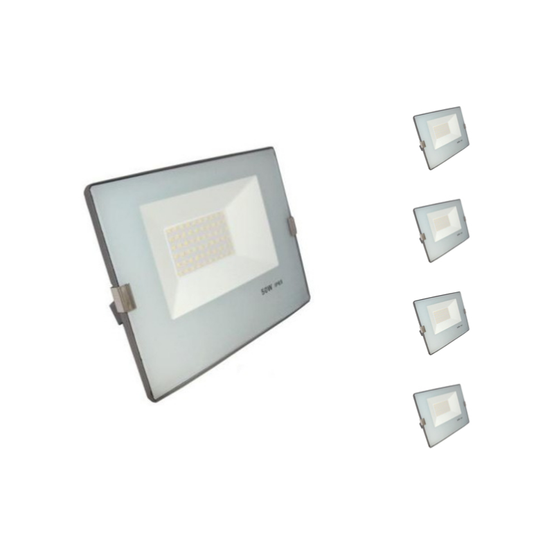 Projecteur LED Extérieur 50W IP65 No Flicker - BLEU GRIS - Pack de 5