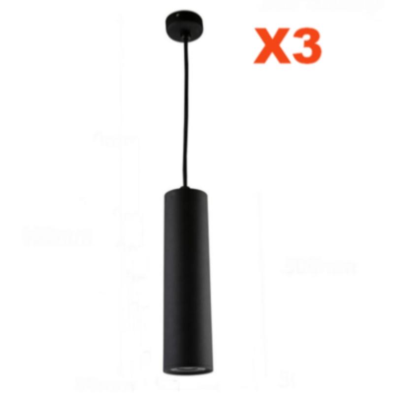 Lampe suspendue LED 10W IP44 (Pack de 3)