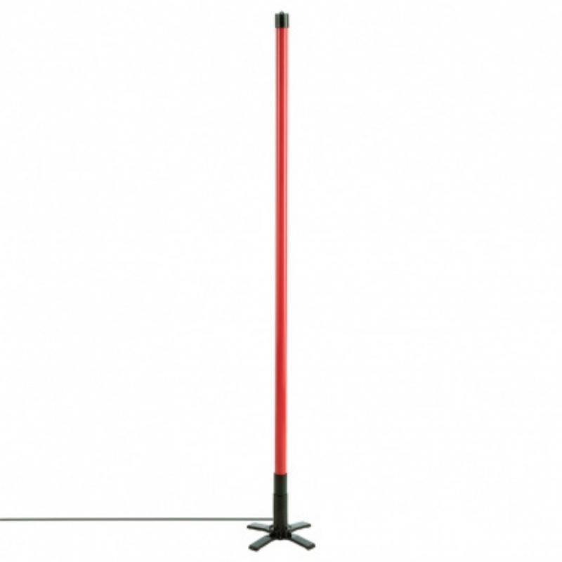 Lampe Tube Néon sur Pied Rouge 134cm