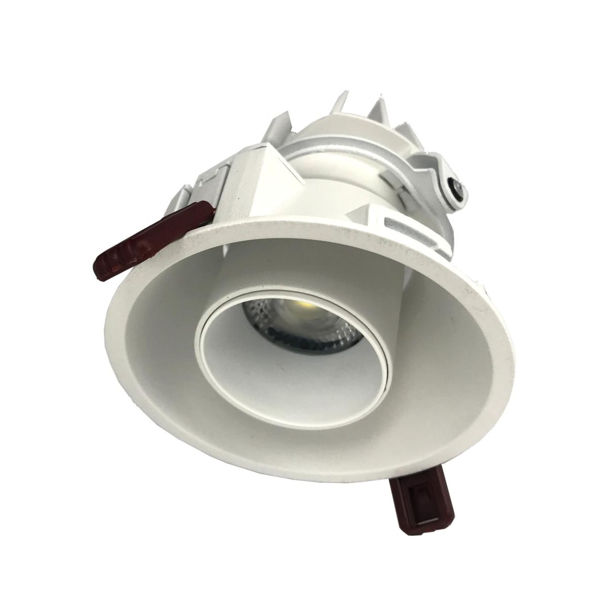 Spot LED Encastrable COB Orientable Dimmable Rond BLANC 9W 120°