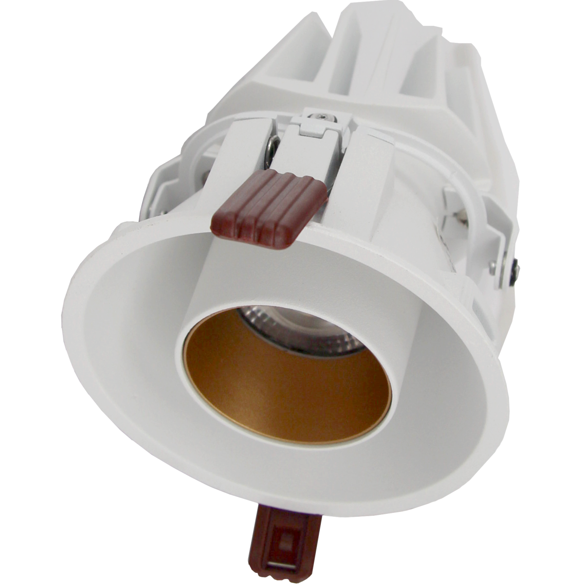 Spot LED Encastrable COB Orientable Dimmable Rond BLANC/DORE 9W 120°