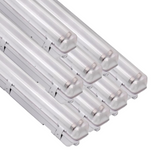 Réglette LED étanche double pour Tubes LED T8 120cm IP65 (boitier vide) - Pack de 8