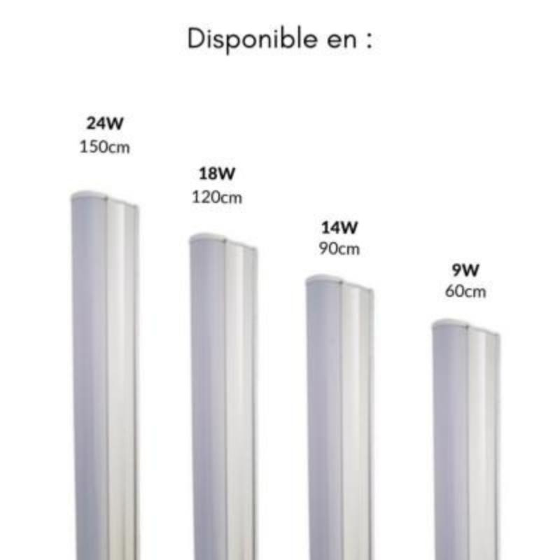 Pack de 10 - Tube néon LED 60cm T5 9W