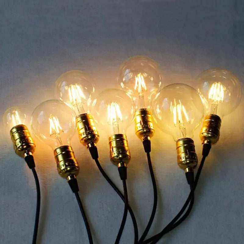 Ampoule LED E27 Filament 4W Globe Ambré