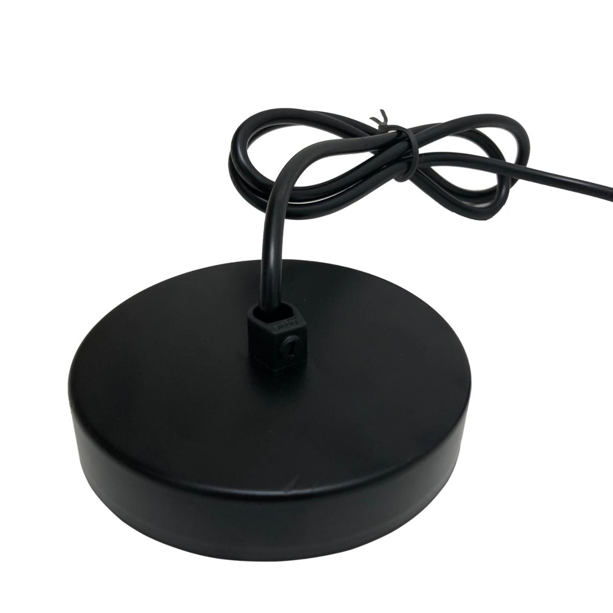 Suspension luminaire Ampoule E27 Noir Mat