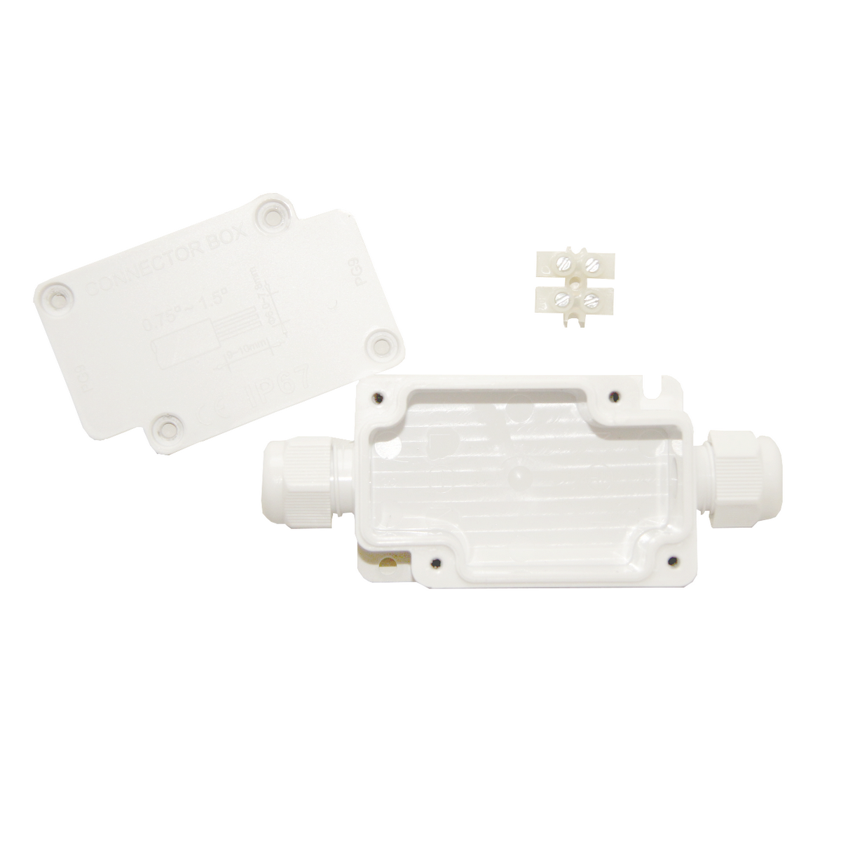 Connecteur étanche IP67 BLANC