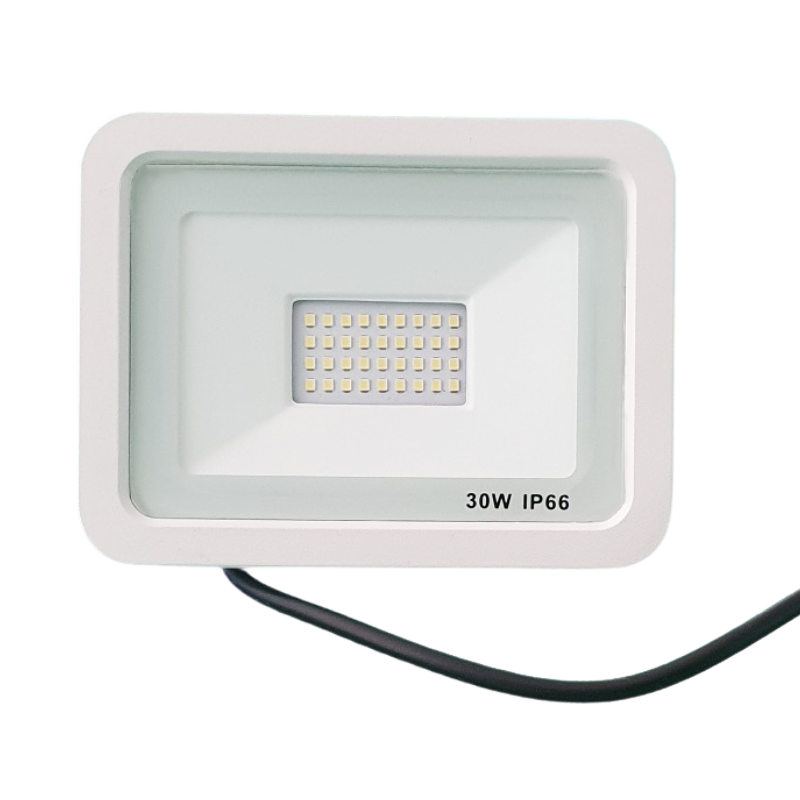 Projecteur LED Extérieur 30W IP66 BLANC