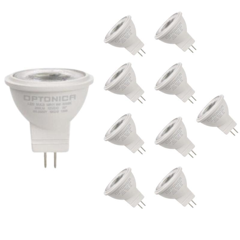 Pack de 10 - Ampoule LED GU4 / MR11 3W 12V