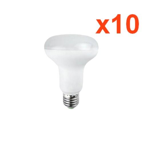 Ampoule LED E27 10W 220V R80 120° (Pack de 10)