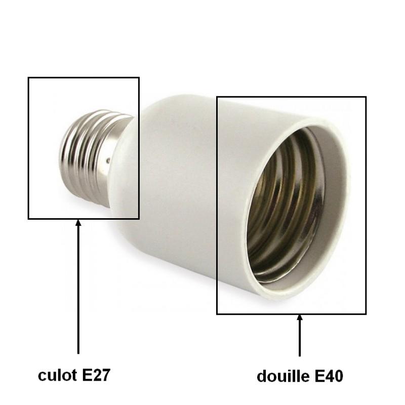 Adaptateur E27 vers E40