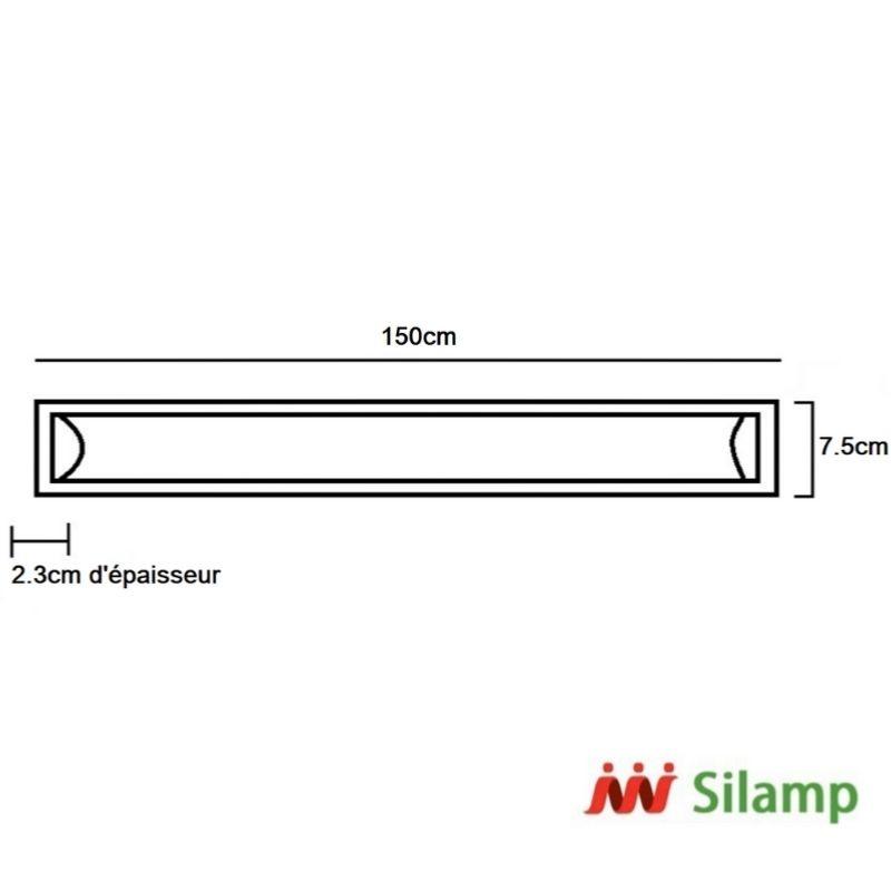 Réglette LED 150cm 60W