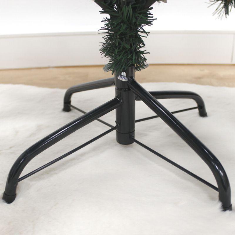 Sapin Artificiel Luxe Vert 150cm avec 330 têtes avec Pins et Fruits Rouges