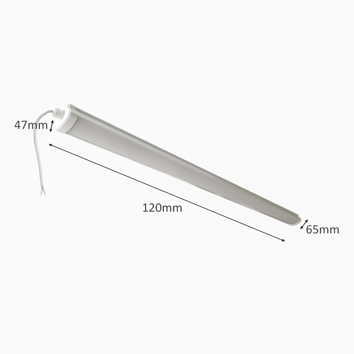 Réglette LED étanche 120cm 36W IP65 (Pack de 10)