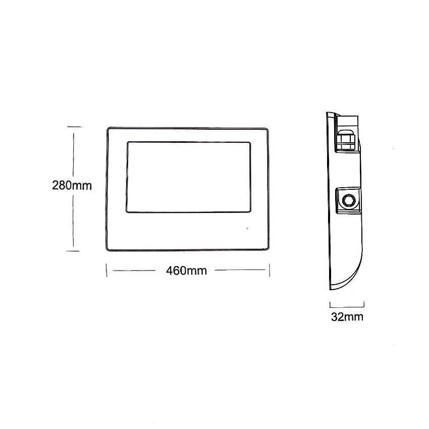 Projecteur LED Extérieur 200W IP65 No Flicker - BLEU GRIS