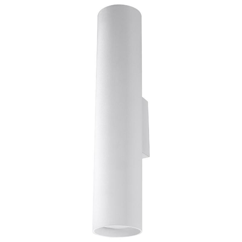 Applique Murale Blanche Tube pour 2 Ampoules G9