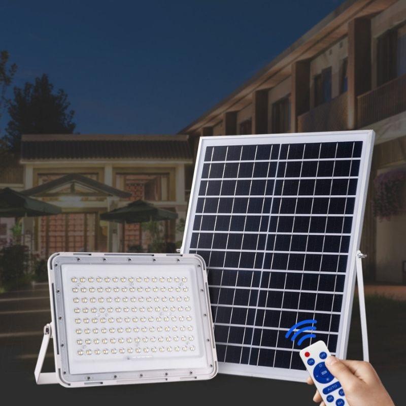 Projecteur Solaire LED 20W IP65 (Panneau Solaire + Télécommande Inclus)