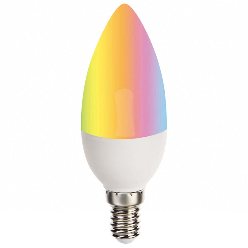 Ampoule LED Connectée WiFi E14 5.5W RGBW C37