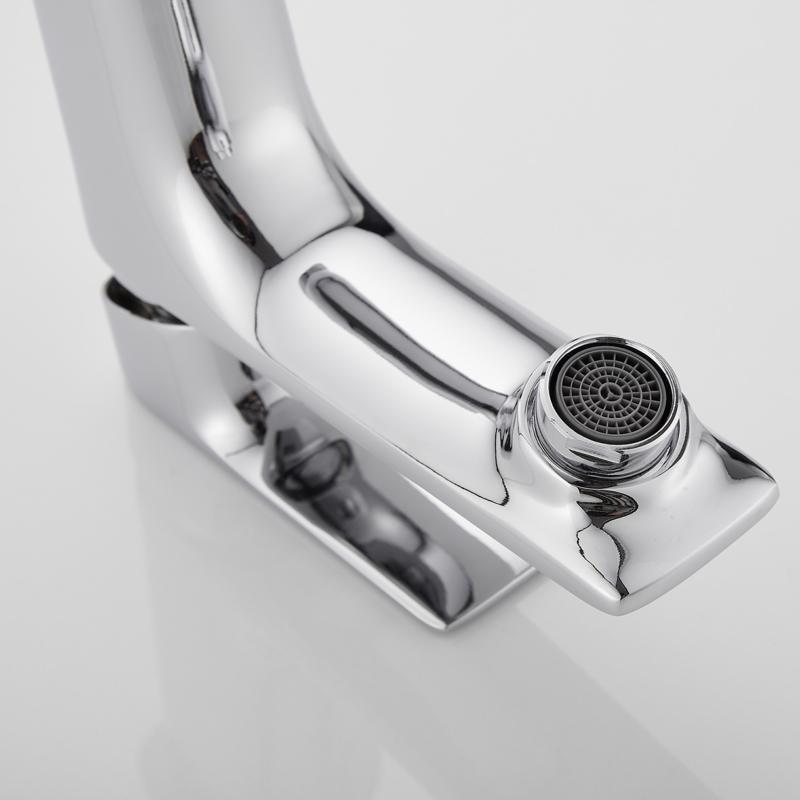 Robinet Mitigeur Salle de Bain Chrome Carré