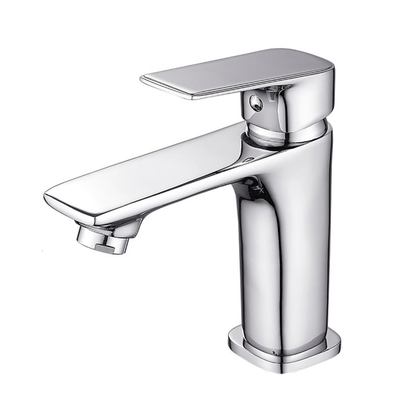 Robinet Mitigeur Salle de Bain Chrome Carré