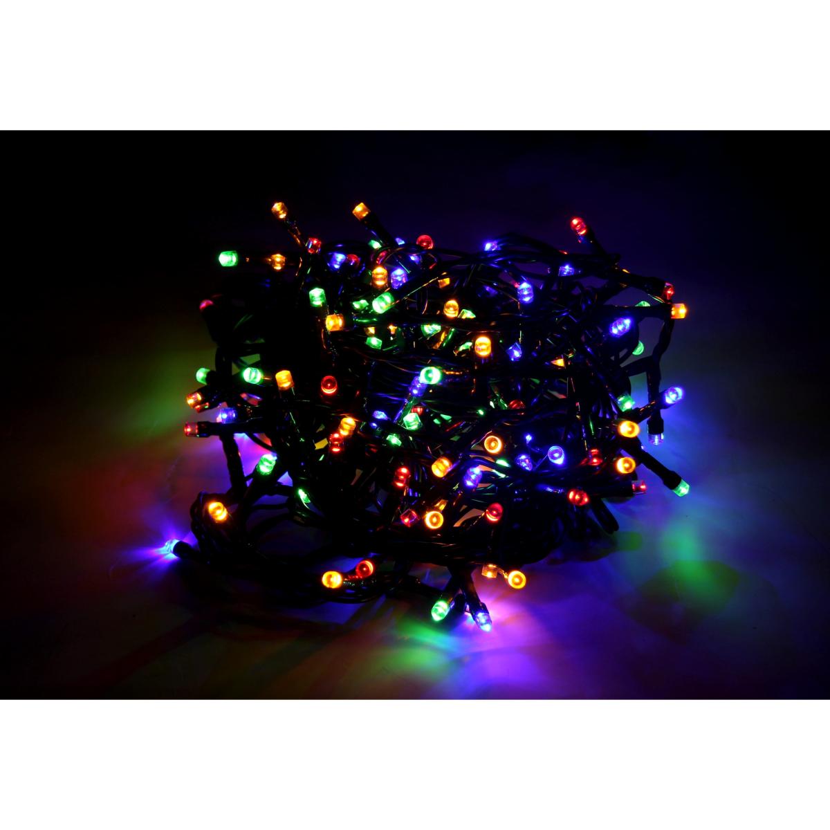 Guirlande LED Multicolore 220V 7M IP44 140 LED (+transfo)