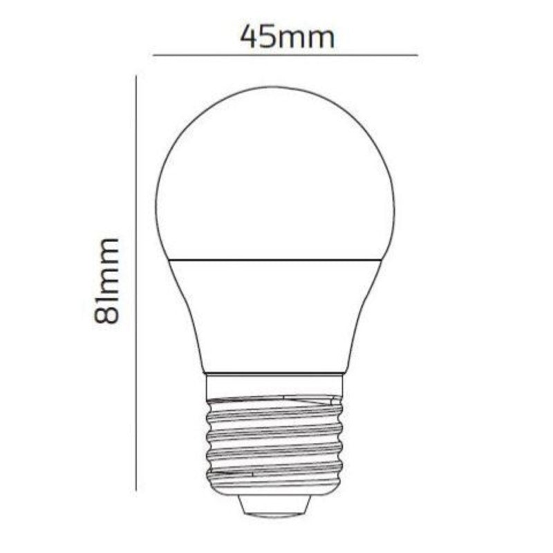 Ampoule LED Connectée WiFi E27 4.5W G45 RGBW - Silamp France