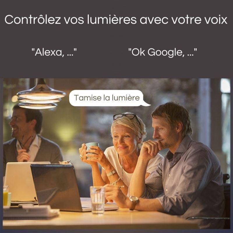 Ampoule LED Connectée WiFi GU10 5.5W RGBW - Silamp France