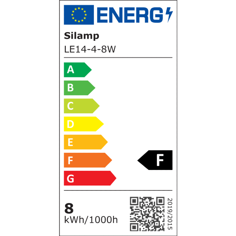 Ampoule LED E14 8W 220V C37 180° (Pack de 5) - Silamp France