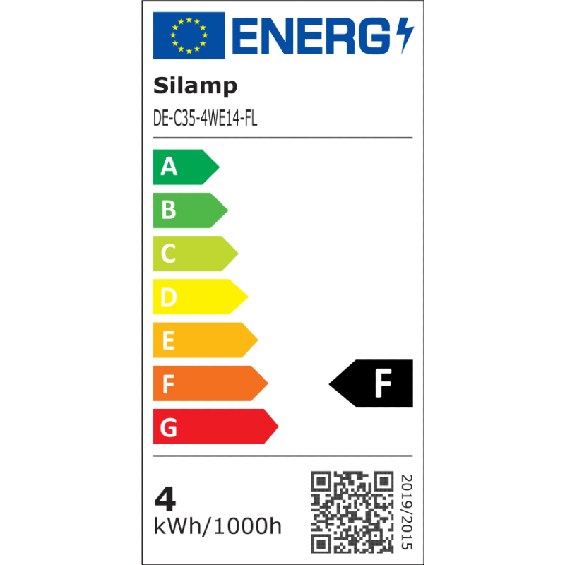 Ampoule LED E14 Filament Dimmable 4W C35 Flamme (Pack de 5) - Silamp France