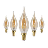Ampoule LED E14 Filament Dimmable 4W C35 Flamme (Pack de 5)
