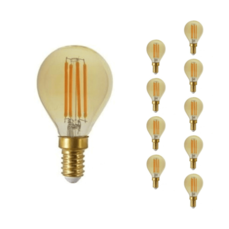 Ampoule LED E14 Filament Dimmable 4W G45 Classique (Pack de 10) - Silamp France