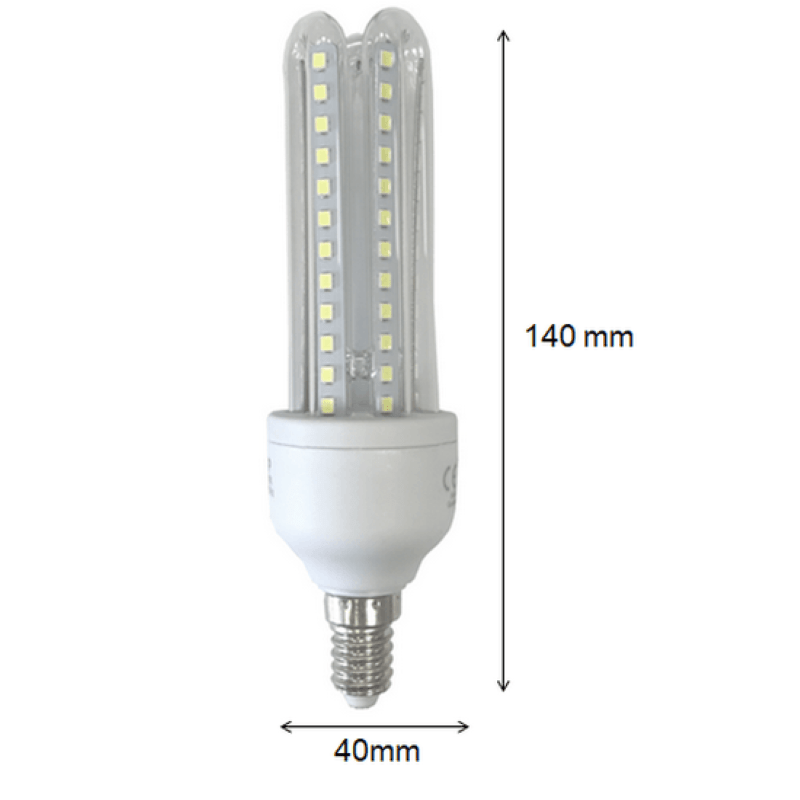 Ampoule LED E14 Lynx 9W 220V 360° CFL - Pack de 10 - Silamp France