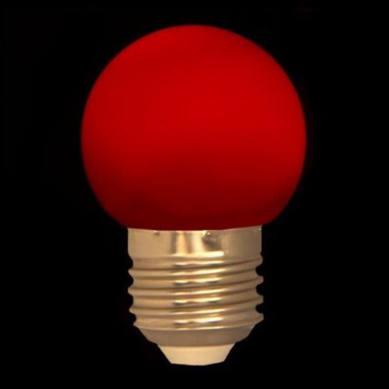 Ampoule LED E27 1W G45 ROUGE - Silamp France