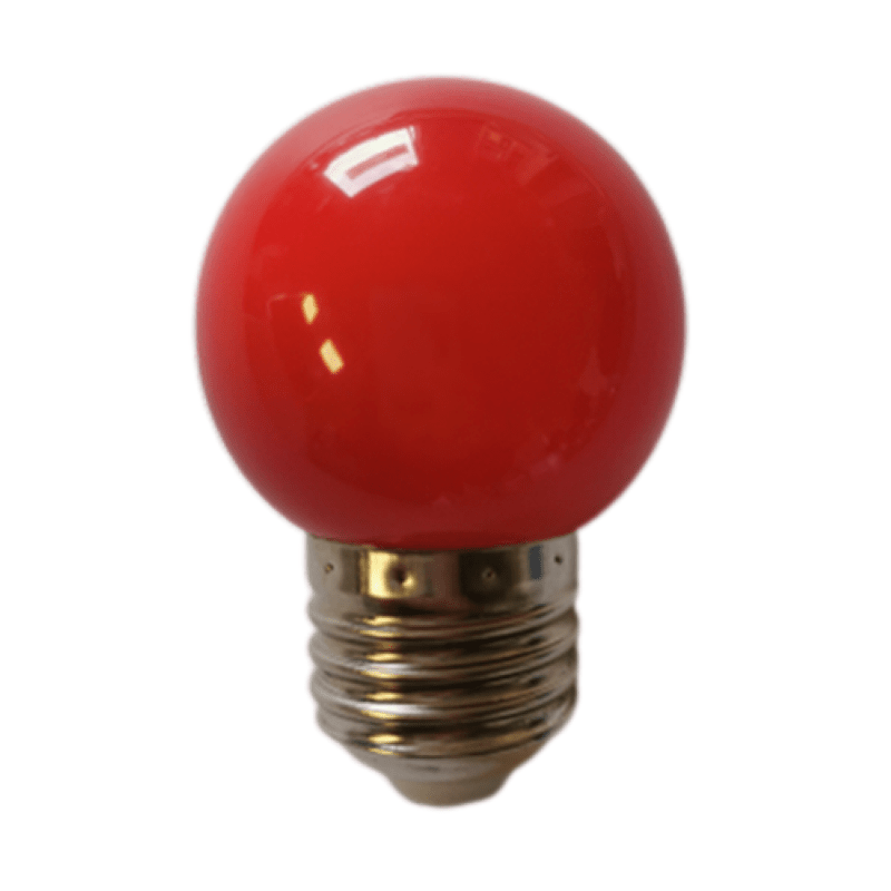 Ampoule LED E27 1W G45 ROUGE - Silamp France