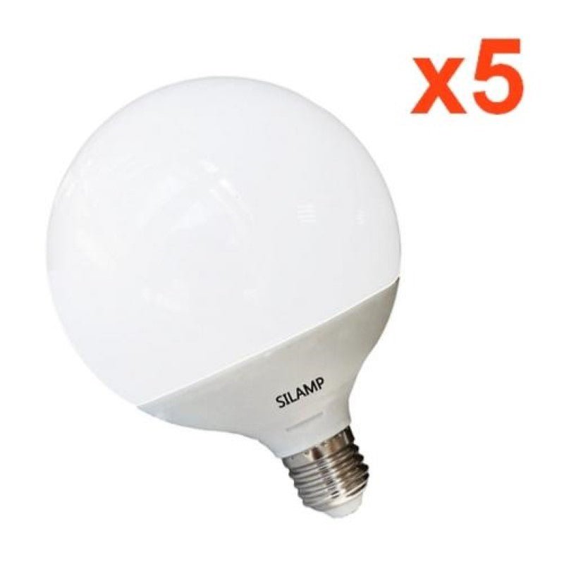 Ampoule LED E27 20W 220V G120 300° (pack de 5) - Silamp France