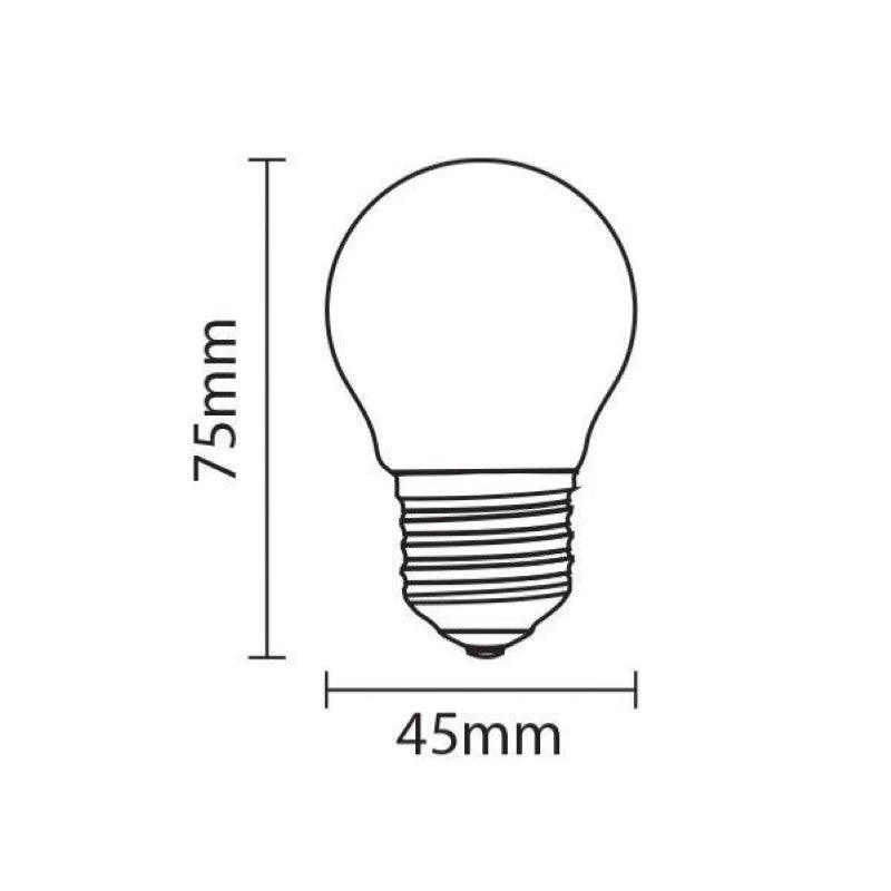Ampoule LED E27 6W 220V G45 240° - Silamp France