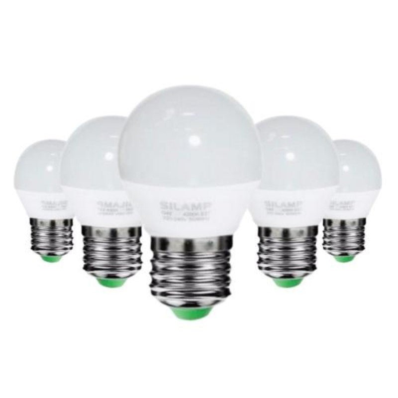 Ampoule LED E27 6W 220V G50 220° (Pack de 5) - Silamp France