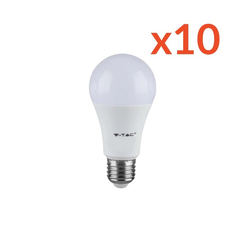 Ampoule LED E27 8.5W A60 200° (Pack de 10) - Silamp France