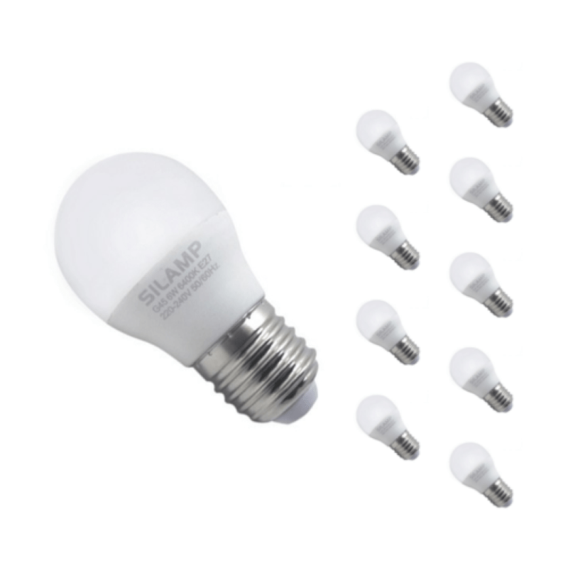 Ampoule LED E27 8W 220V G45 300° (Pack de 10) - Silamp France