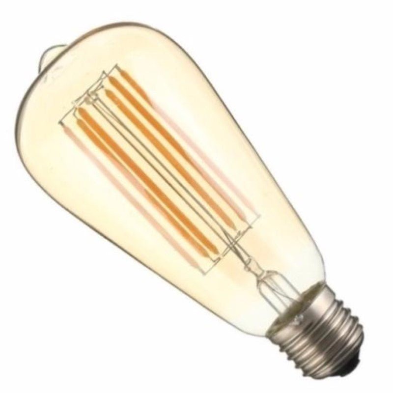 Ampoule LED E27 Filament 6W 220V COB ST64 360° - Silamp France