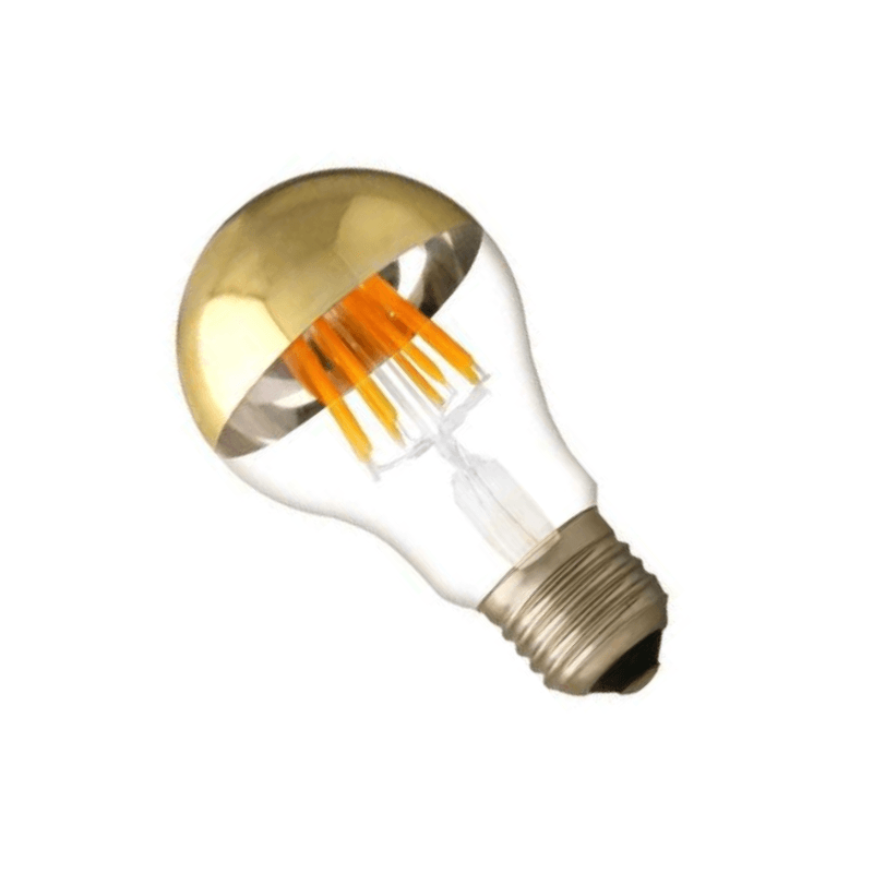 Ampoule LED E27 Filament 7W A60 Reflet Or - Silamp France