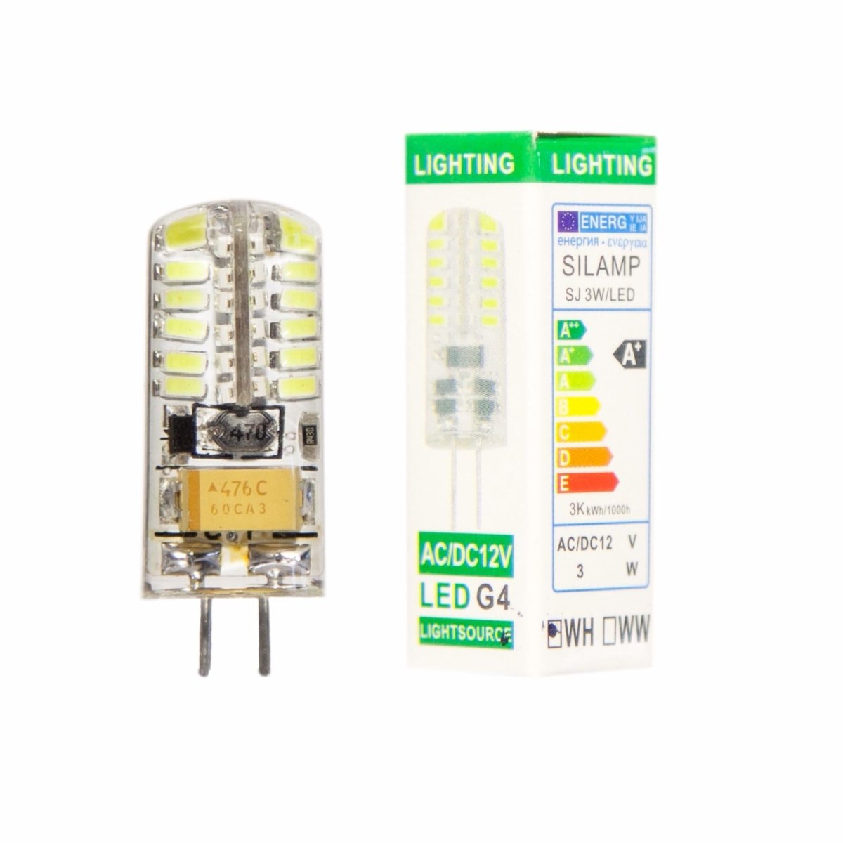 Ampoule LED G4 12V 3W SMD2835 24LED 360° (Pack de 10) - Silamp France