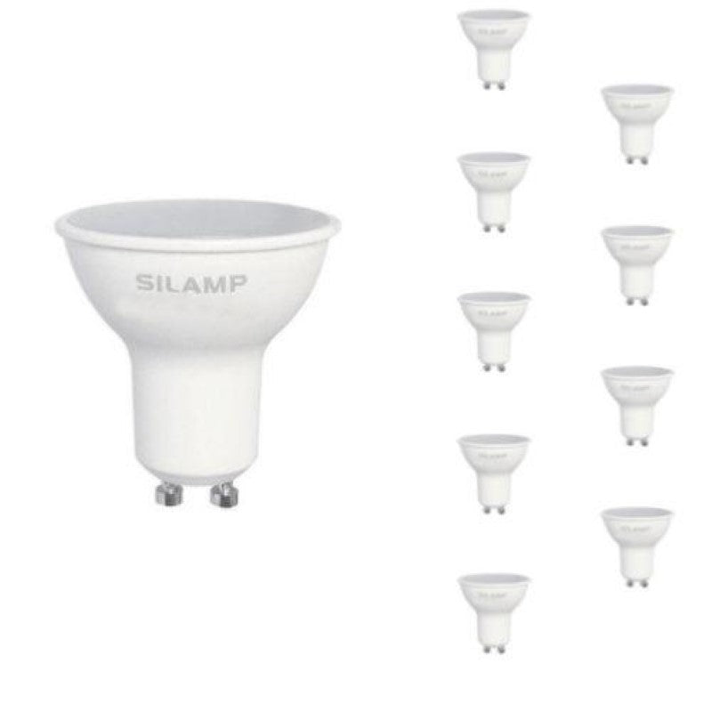 Ampoule LED GU10 8W 220V (Pack de 10) - Silamp France