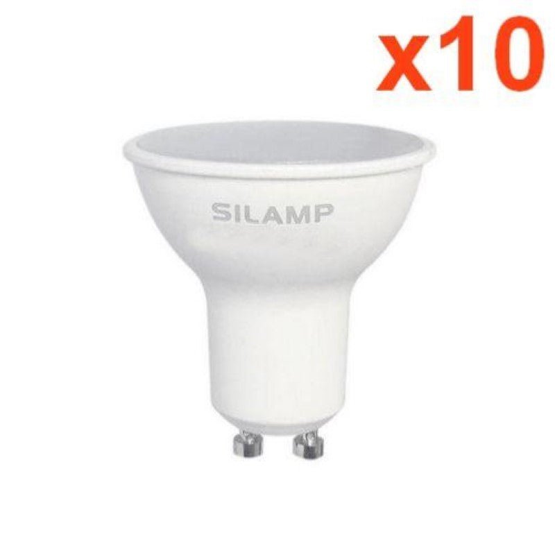 Ampoule LED GU10 8W 220V (Pack de 10) - Silamp France